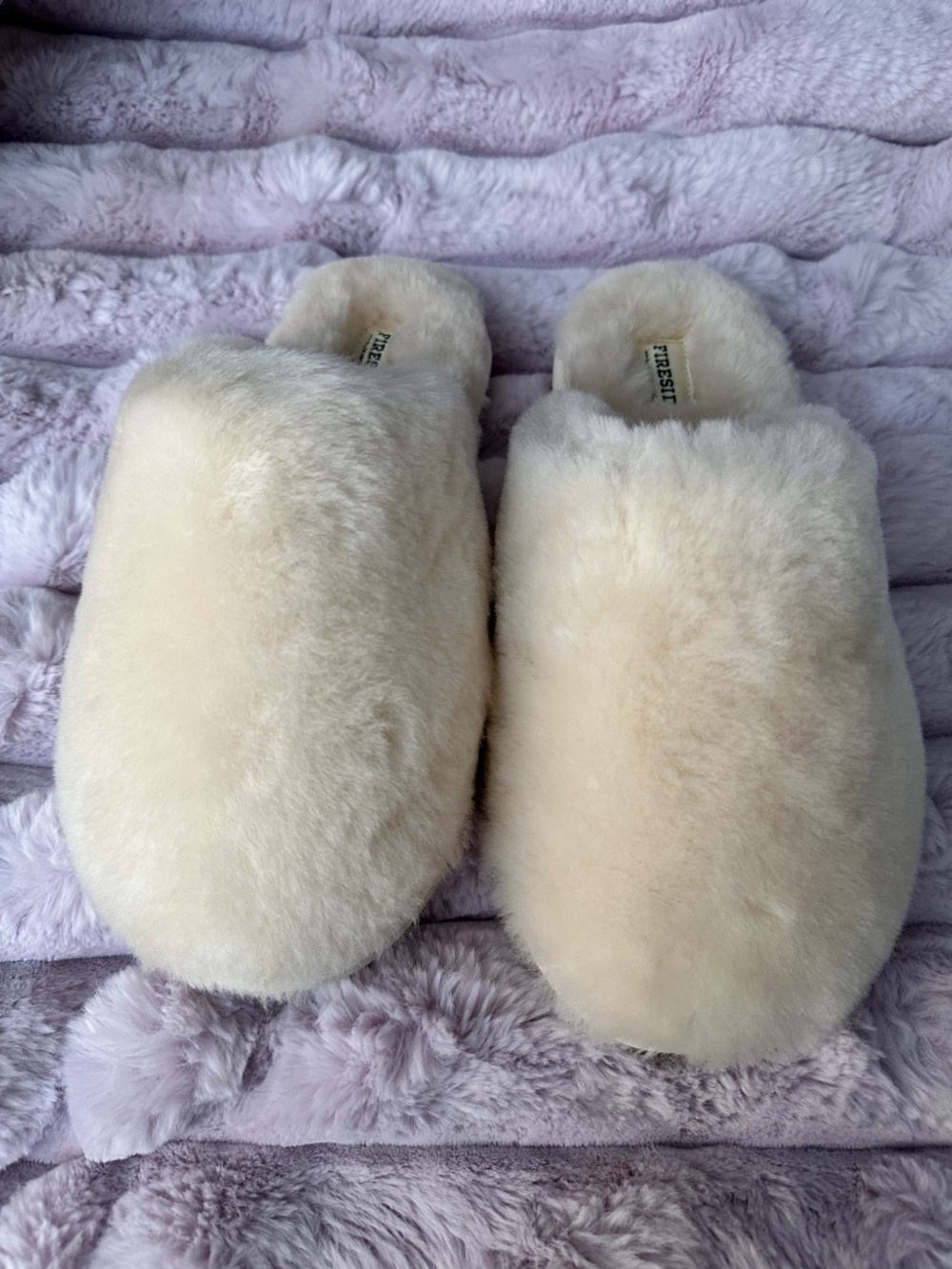 GENUINE SHEARLING Australian women’s 9 FIRESIDE Dearfoams Slippers Scuffs Slide